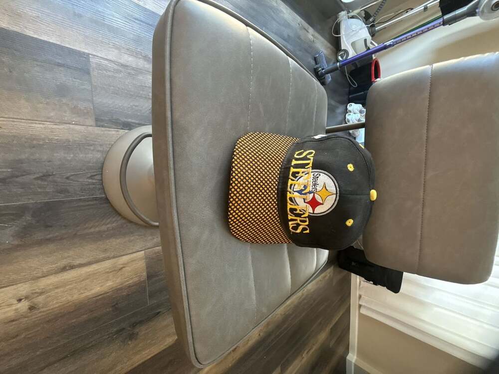 Vintage  Pittsburgh Steelers Snapback Hat Black Yellow